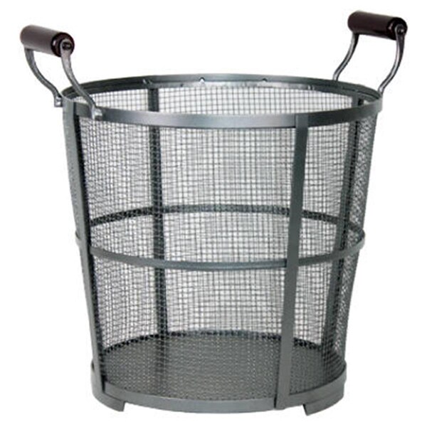 Dare2Decor 15704 Antique Iron Round Basket Log Bin DA2671657 - main